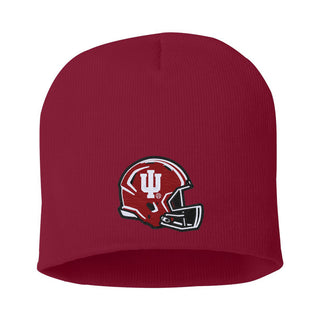 Indiana Football Helmet EMB Knit Beanie - Cardinal
