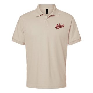 Indiana Script Logo EMB Dryblend Jersey Polo