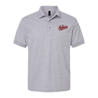 Indiana Script Logo EMB Dryblend Jersey Polo