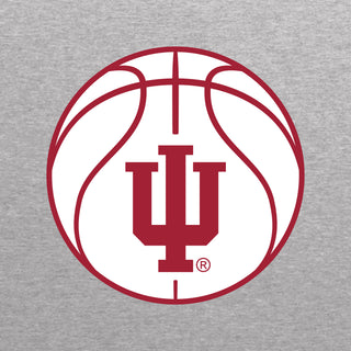 Indiana Basketball Outline LC EMB BTB Quarter Zip Sweatshirt - Oxford