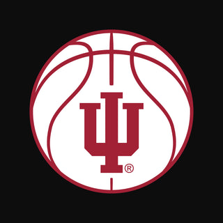 Indiana Basketball Outline LC EMB Polo - Black