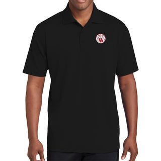 Indiana Basketball Outline LC EMB Polo - Black