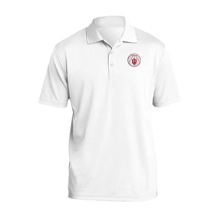 Indiana Basketball Outline LC EMB Polo - White