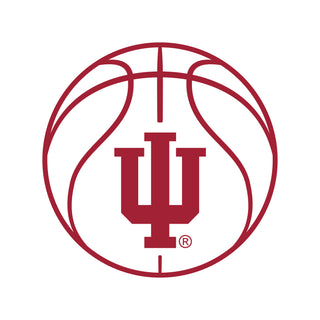 Indiana Basketball Outline LC EMB Polo - White