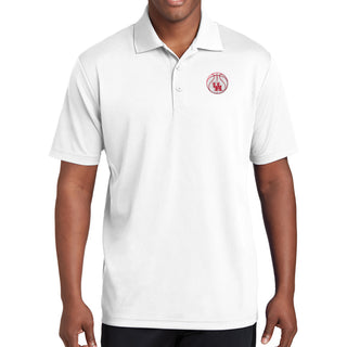 Indiana Basketball Outline LC EMB Polo - White