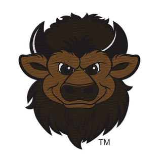 Indiana Front and Back Bison Dad Hat - White