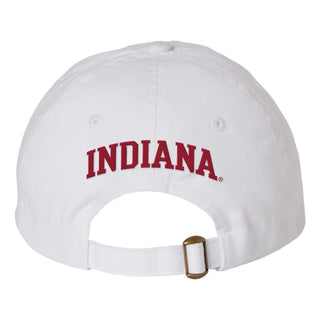 Indiana Front and Back Bison Dad Hat - White