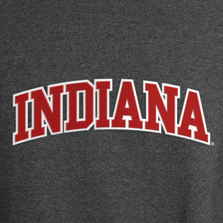 Indiana Applique Powerblend Crewneck - Charcoal Heather