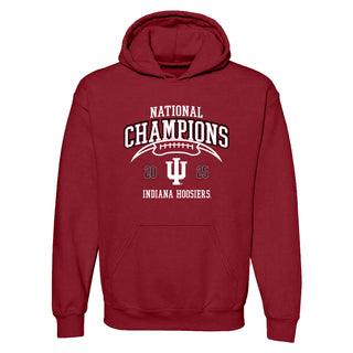 Indiana 2025 Football Champions Horizon Arch Hoodie - Cardinal