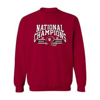 Indiana 2025 Football Champions Glorious Crewneck - Cardinal