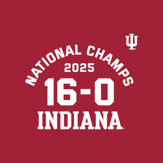 Indiana National Champions 2025 16-0 T-Shirt