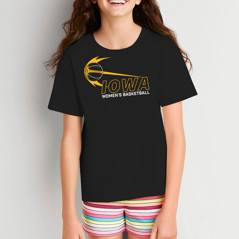 Iowa Women's Basketball Launch Youth T Shirt - Black