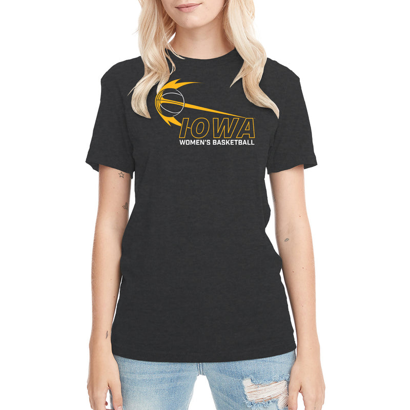 Iowa Women's Basketball Launch Triblend T-Shirt - Vintage Black