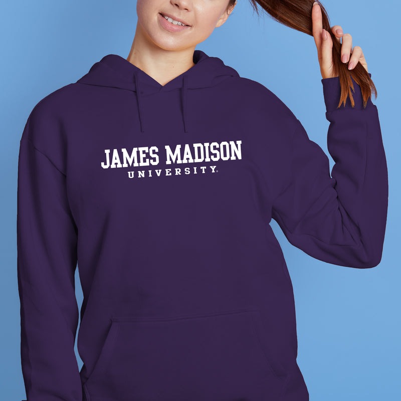 James Madison Basic Block Hoodie - Purple