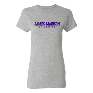 James Madison Basic Block Women's T-Shirt - Sport Grey