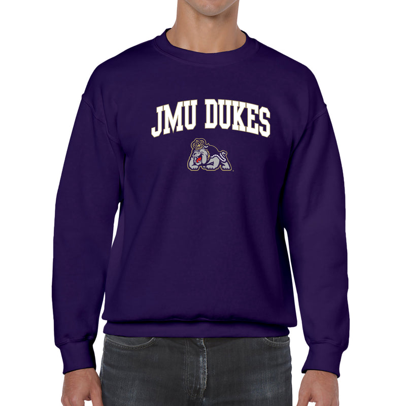 James Madison Arch Logo Crewneck - Purple