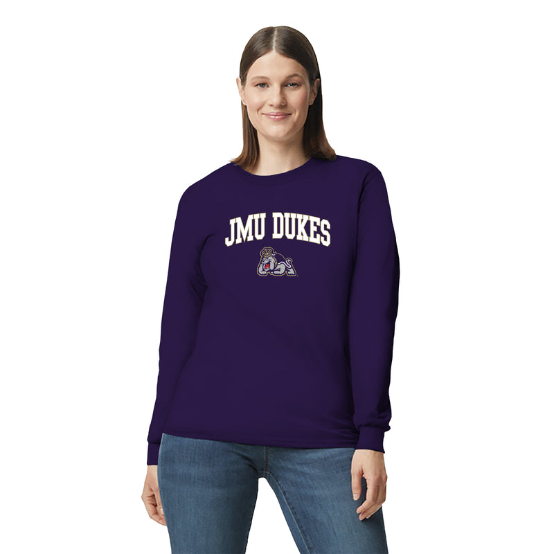 James Madison Arch Logo Long Sleeve - Purple