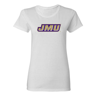 James Madison Primary Logo Women's T-Shirt - White
