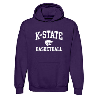 K-State Arch Logo Basketball Hoodie - Purple