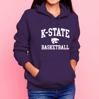 K-State Arch Logo Basketball Hoodie - Purple