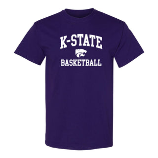 K-State Arch Logo Basketball T-Shirt - Purple