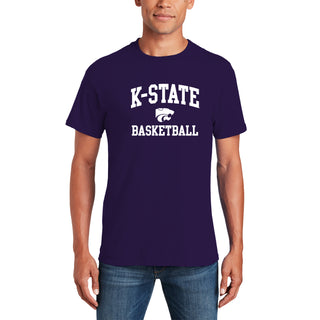 K-State Arch Logo Basketball T-Shirt - Purple