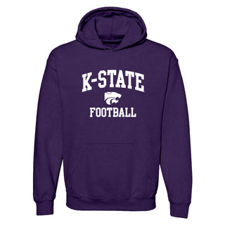 K-State Arch Logo Football Hoodie - Purple