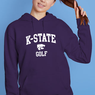 K-State Arch Logo Golf Hoodie - Purple