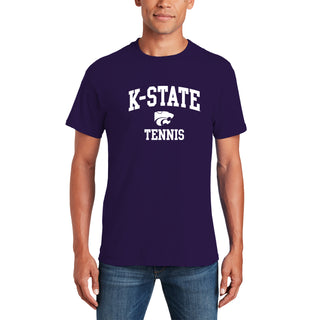 K-State Arch Logo Tennis T-Shirt - Purple