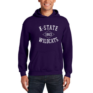 K-State Faux Stitch Arch Hoodie - Purple