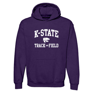 K-State Arch Logo Track & Field Hoodie - Purple