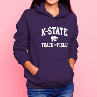 K-State Arch Logo Track & Field Hoodie - Purple