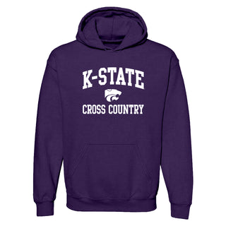 K-State Arch Logo Cross Country Hoodie - Purple