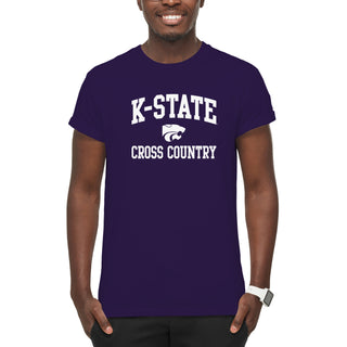 K-State Arch Logo Cross Country T-Shirt - Purple