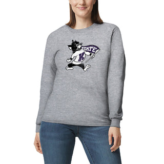 K-State Mascot Mark Long Sleeve - Sport Grey