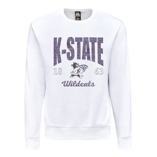 K-State Giving Noise JA BTB Fleece Crewneck - White