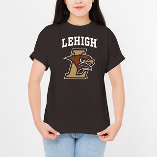Lehigh University Mountain Hawks Arch Logo T-Shirt - Dark Chocolate