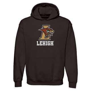 Lehigh University Mountain Hawks Primary Logo Hoodie - Dark Chocolate
