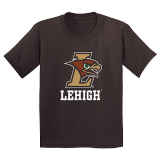 Lehigh University Mountain Hawks Primary Logo Youth T-Shirt - Dark Chocolate