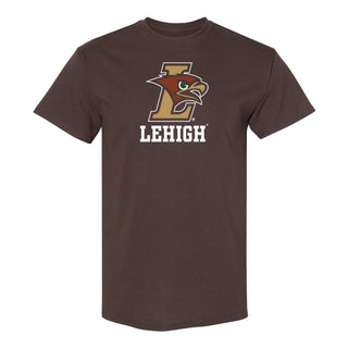 Lehigh University Mountain Hawks Primary Logo T-Shirt - Dark Chocolate