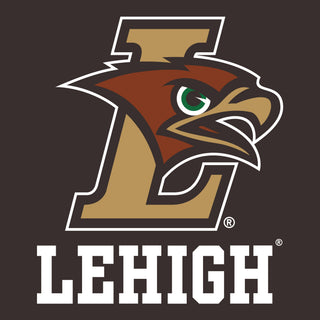 Lehigh University Mountain Hawks Primary Logo Long Sleeve T-Shirt - Dark Chocolate