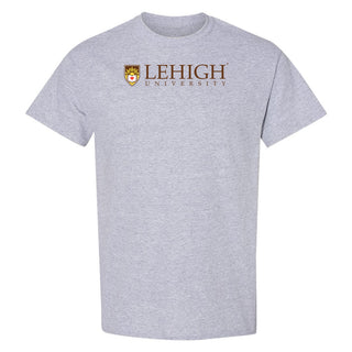 Lehigh University Mountain Hawks Instituional Logo T-Shirt - Sport Grey
