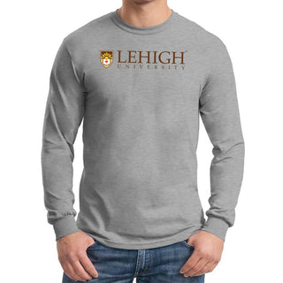 Lehigh University Mountain Hawks Instituional Logo Long Sleeve - Sport Grey