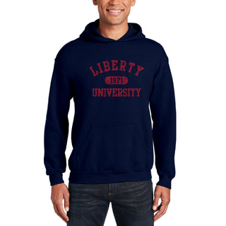 Liberty University Athletic Arch Hoodie - Navy