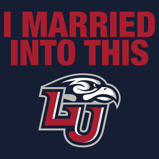 Liberty I Married Into This Women's T-Shirt - Navy