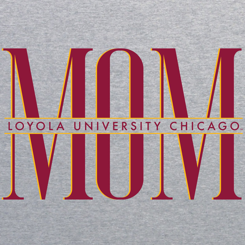 Loyola Chicago Classic Mom Crewneck - Sport Grey