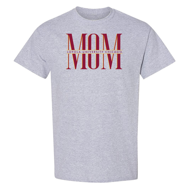 Loyola Chicago Classic Mom T-Shirt - Sport Grey