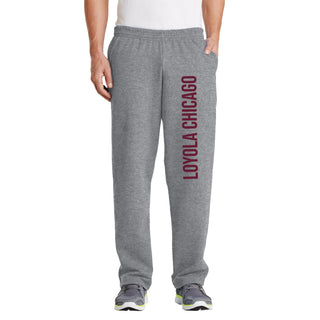 Loyola Chicago Ramblers Super Block Sweatpants - Sport Grey