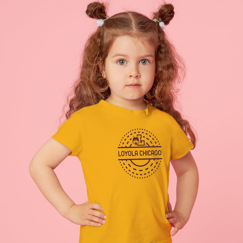 Loyola Chicago Sunny Circle Toddler T-Shirt  - Gold