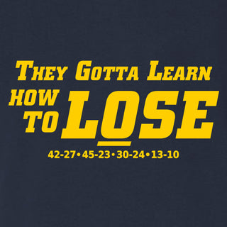 Learn to Lose Triblend T-Shirt - Navy Triblend